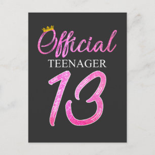 Cartão Postal Menina Adolescente Oficial Princesa 13 Anos 2008