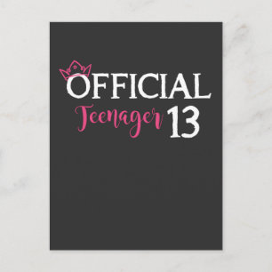 Cartão Postal Menina Adolescente Oficial Princesa Aniversário de