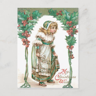 Cartão Postal Menina Bonita Holly
