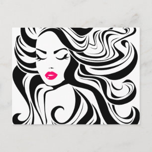 Cartão Postal Menina branca e negra