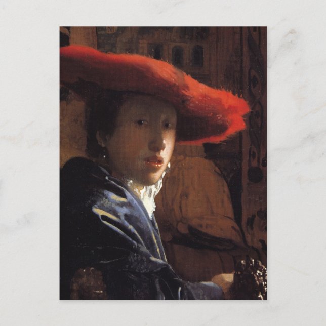 Cartão Postal Menina com o Chapéu Vermelho (Frente)