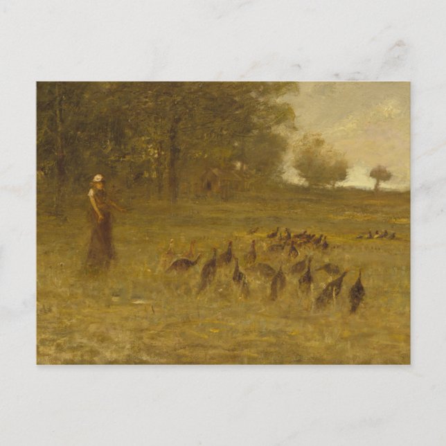 Cartão Postal Menina com Perus (Frente)