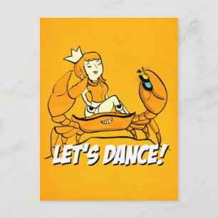 Cartão Postal Menina da reggae do caranguejo de rainha