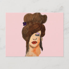 Cartão Postal menina dormindo