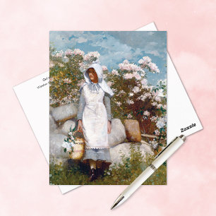 Cartão Postal Menina e Louro Winslow Homer