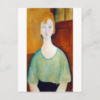 Menina em uma blusa verde, Modigliani