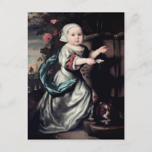 Cartão Postal Menina em uma fonte, 1662