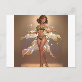 Cartão Postal Menina Encantada
