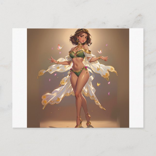 Cartão Postal Menina Encantada (Frente)