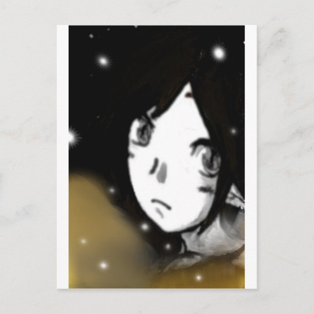 Cartão Postal menina escura (Frente)