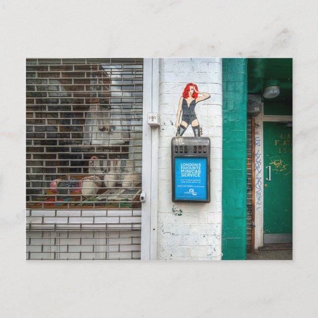 Cartão Postal Menina grafite (Frente)