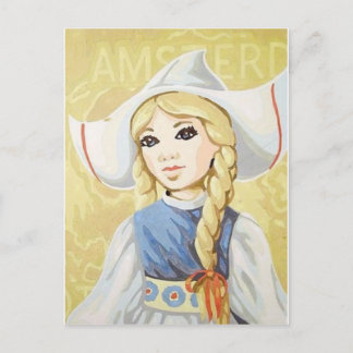 Cartão Postal menina holandesa