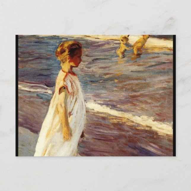 Cartão Postal Menina - Joaquin Sorolla (Frente)