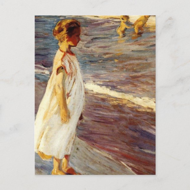 Cartão Postal Menina - Joaquin Sorolla (Frente)