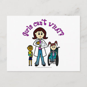 Cartão Postal Menina Médica Clara