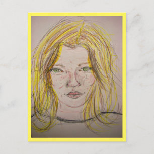 Cartão Postal Menina Modelo