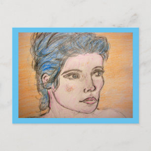 Cartão Postal Menina Norueguesa