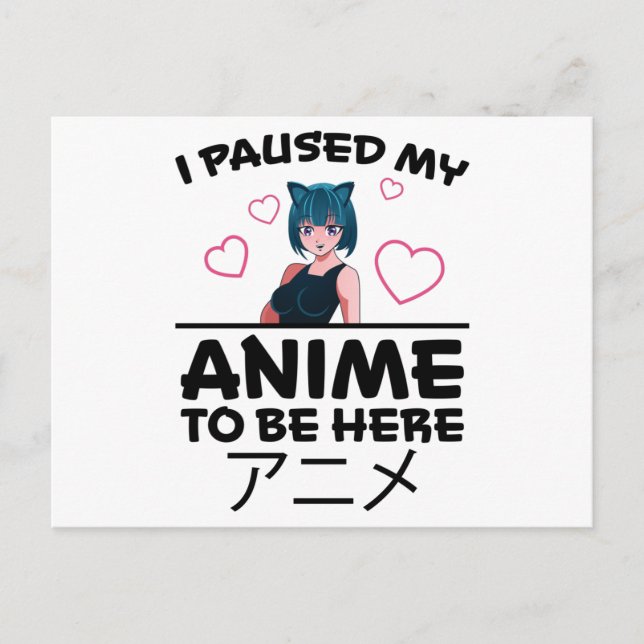 Cartão Postal Menina Otaku Anime Manga Cosplay Ramen Japonês Pre (Frente)