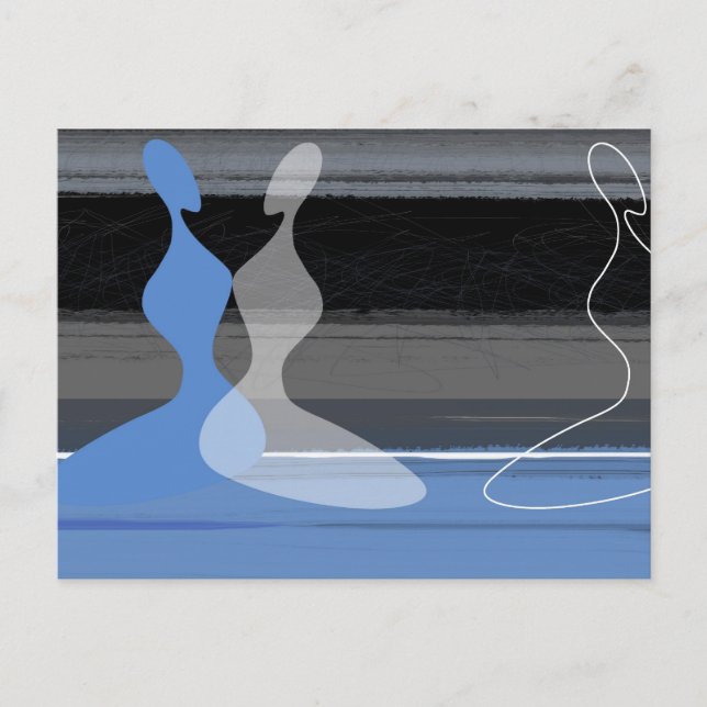 Cartão Postal Meninas azuis (Frente)