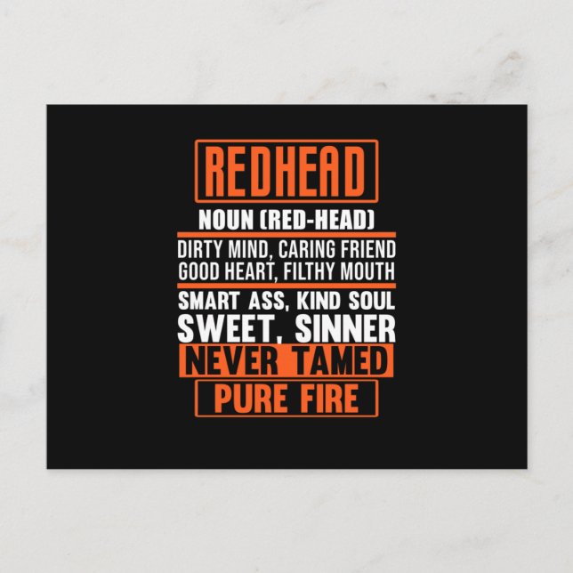 Cartão Postal Meninas de Cabelo Vermelho Cortado, Definição Verm (Frente)