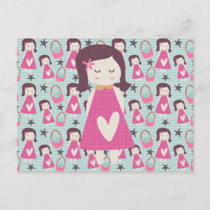 Cartão Postal Meninas e bolsas