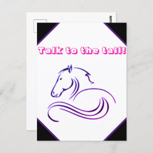 Cartão Postal Meninas Façam Bons Falos com o Cavalo das Caudas