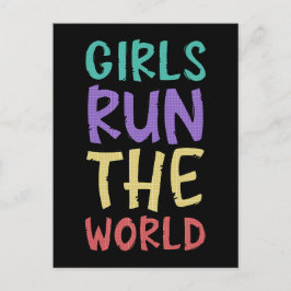 Cartão Postal Meninas Gerem O Mundo Feminista