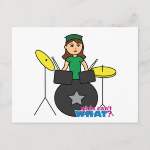 Cartão Postal Meninas não sabem o quê? Design Personalizado do C