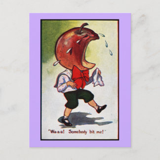 Cartão Postal Menino de Cabeça de Maçã Bituco