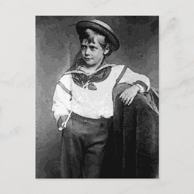 Cartão Postal Menino Vitoriano (Frente)