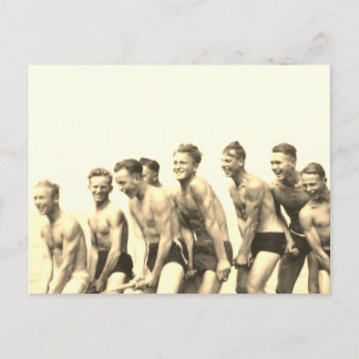 Cartão Postal Meninos em uma Corda