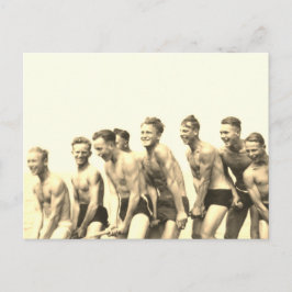 Cartão Postal Meninos em uma Corda