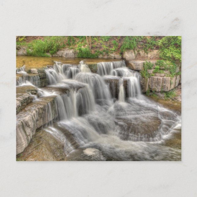 Cartão Postal Menor queda de Taughannock, Nova Iorque (Frente)