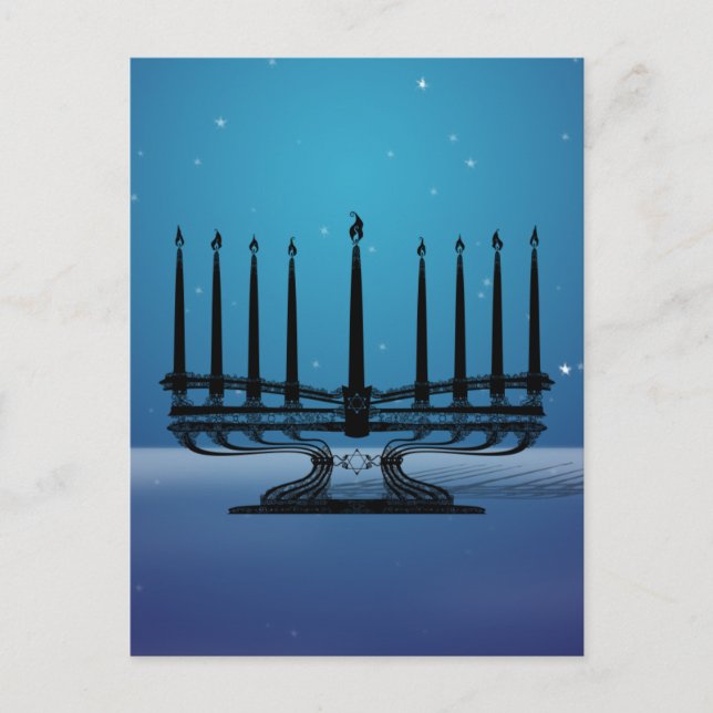 Cartão Postal Menorah (Frente)