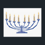 Cartão Postal Menorah tradicional<br><div class="desc">Menorah tradicional</div>