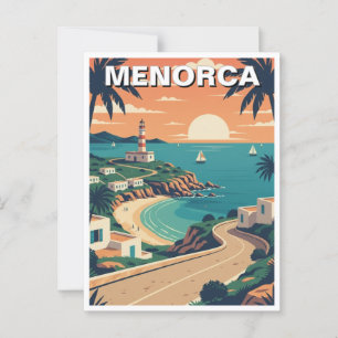 Cartão postal Menorca espanha