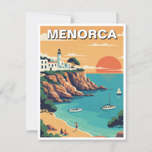 Cartão postal Menorca espanha
