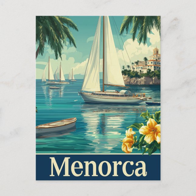 Cartão Postal Menorca vintage  (Frente)