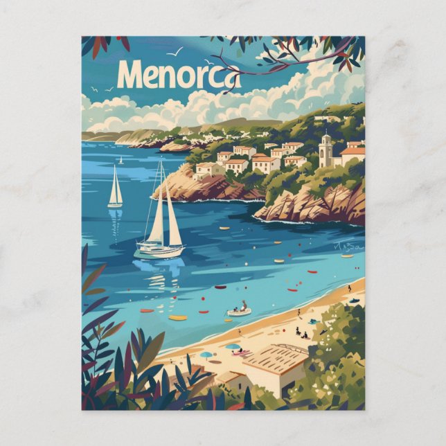 Cartão Postal Menorca Vintage (Frente)