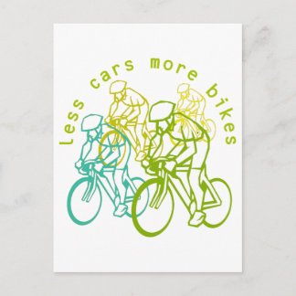 Cartão Postal Menos carros Mais Bikes