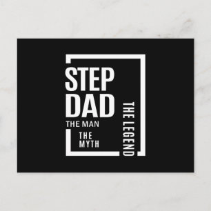 Cartão Postal Mens Stepdad O Homem O Mito A Lenda Deu