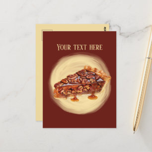 Cartão Postal Mensagem de adição de pizza pecan