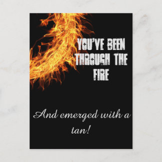 Cartão Postal Mensagem de sobrevivência inspiracional