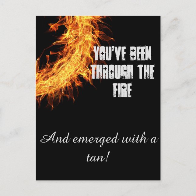 Cartão Postal Mensagem de sobrevivência inspiracional (Frente)