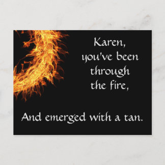 Cartão Postal Mensagem de sobrevivência inspiracional