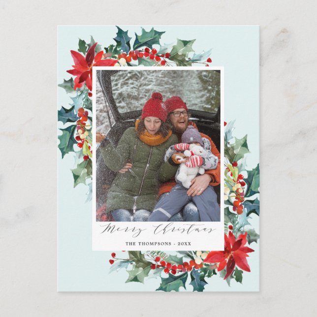 Cartão Postal Mensagem Engraçada de Agulha de pinheiro da Flor V (Frente)