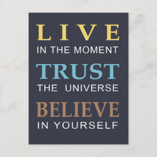 Cartão Postal Mensagem espiritual Inspiracional