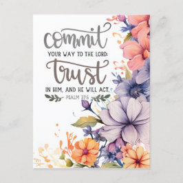 Cartão Postal Mensagem Inspiracional de Salms