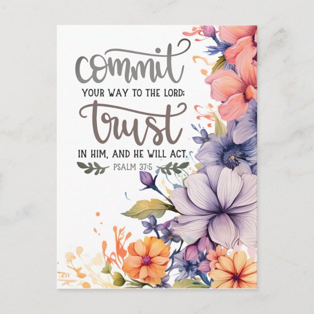 Cartão Postal Mensagem Inspiracional de Salms (Frente)