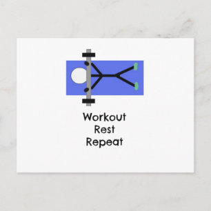 Cartão Postal Mensagem Motivacional de Fitness